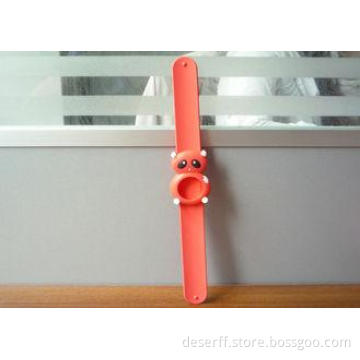 Little Bear Slap Rubber Watch Straps , Silk Printed Logo